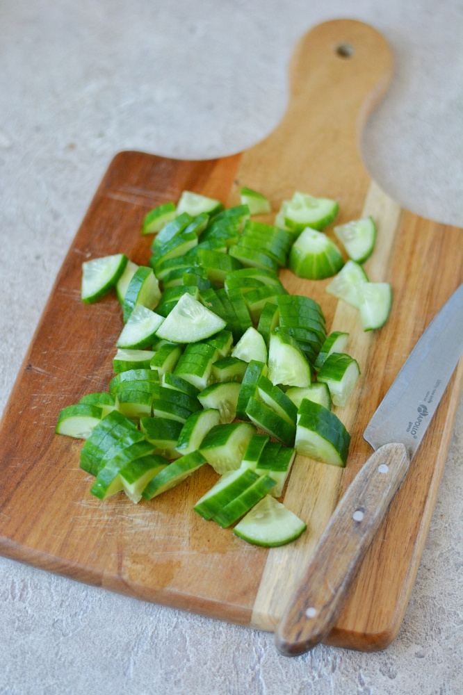 Овощной салат с гречкой 