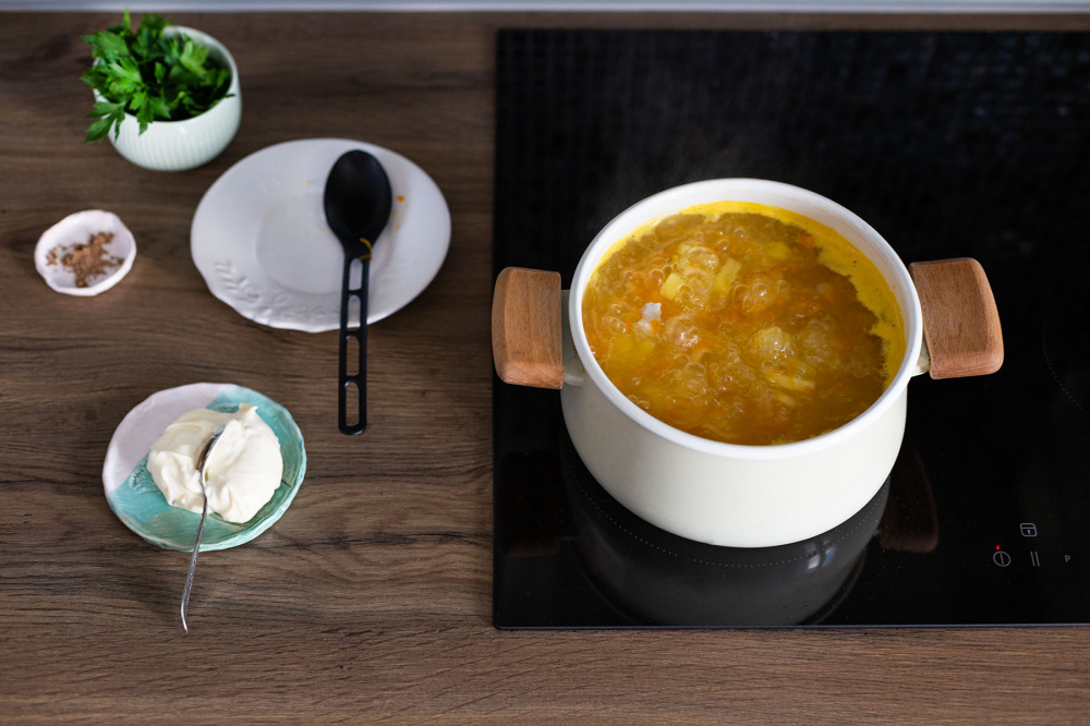 Вариант 1: Классический рецепт сырного супа с рисом