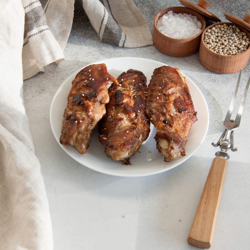 Крылья индейки с медом и соевым соусом — пошаговый рецепт приготовления с фото