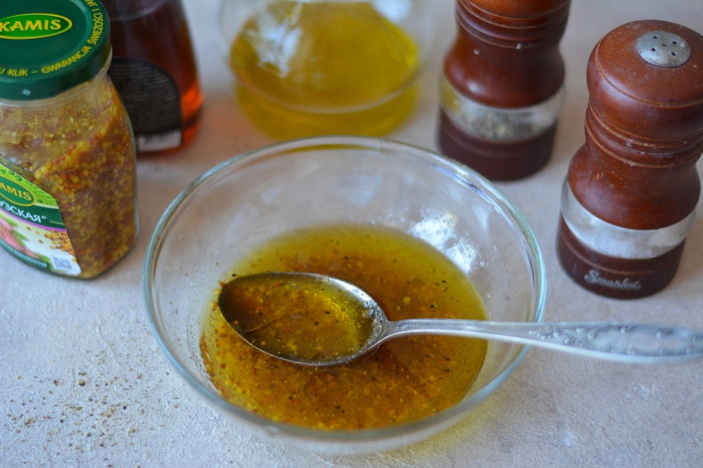 Заправка для салата масло горчица мед