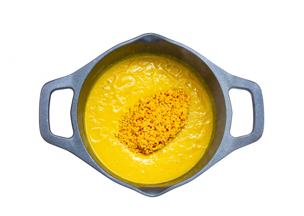 Тыквенно-чечевичный густой суп