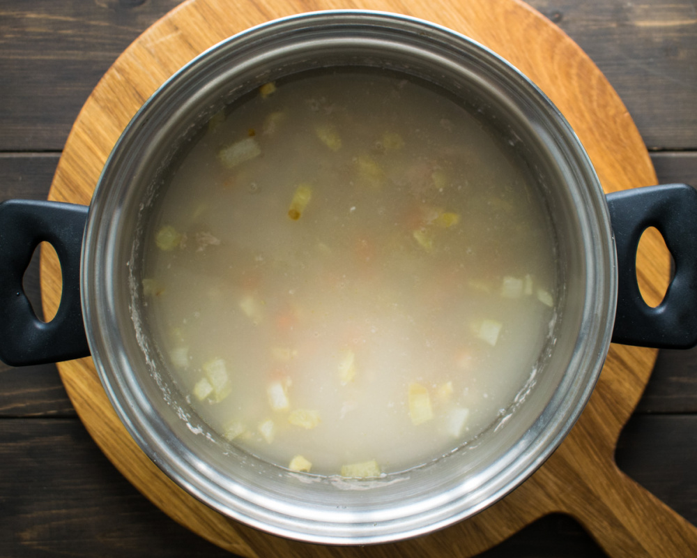 Постный суп из трех круп