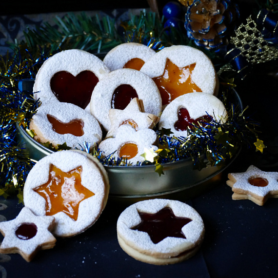 Линцерское печенье (Linzer Cookies)