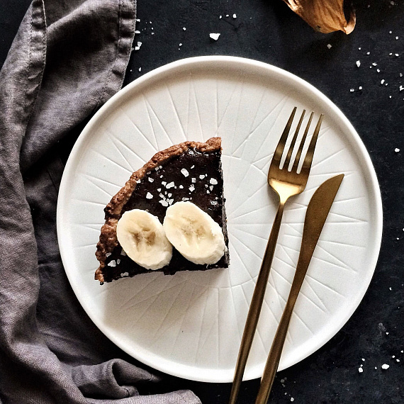 Шоколадный тарт с бананами 